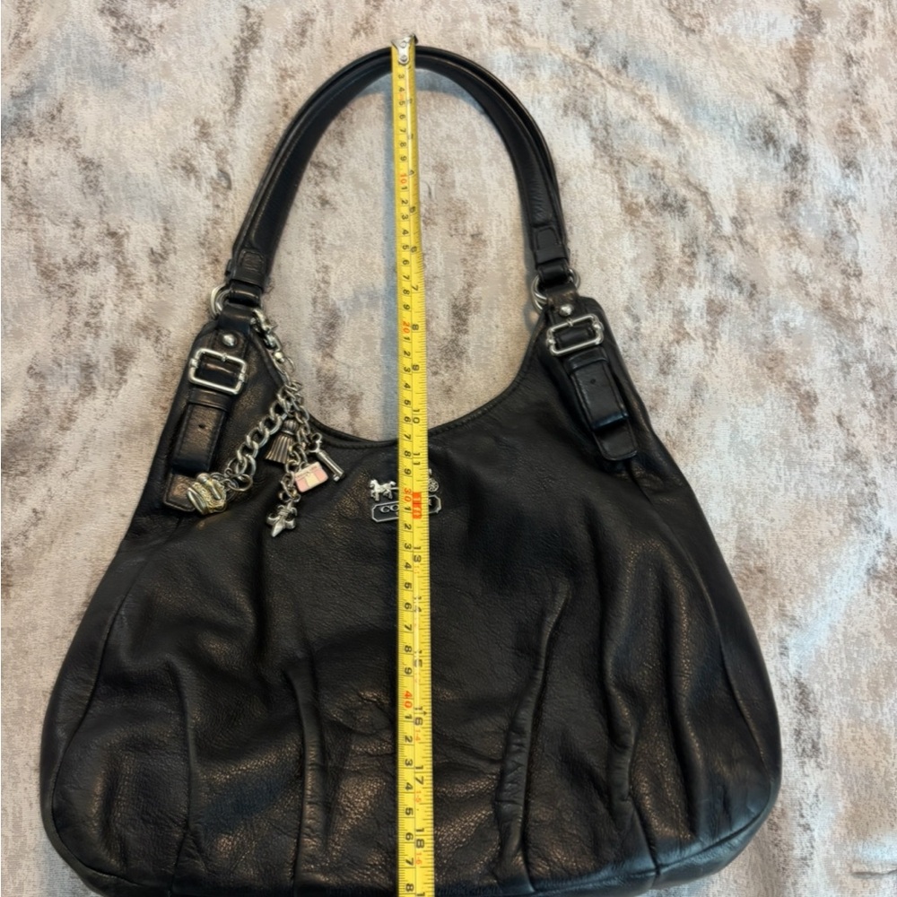 Coach Black Shoulder Bag with Silver Hardware - Picture 9 of 9